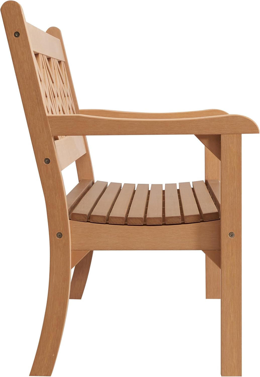 Winawood Speyside Polymer Wood Effect 3 Seat Bench - New Teak