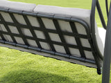 Florian 3 Seat Swing Hammock Heavy Duty Garden Bench Patio Charcoal & Light Grey