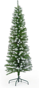 Snow Flocked Pencil Christmas Tree - 5ft/150cm