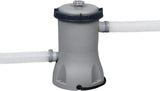 Bestway Power Steel Above Ground Pool with Pump and Ladder, Grey, 13.6 Ft