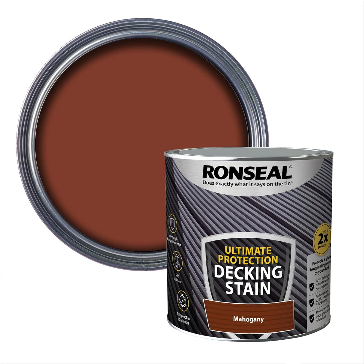 Ronseal Ultimate Decking Stain 2.5L Rich Mahogany