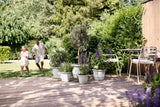 Amiga Round Plant Pot 40cm - Silky White