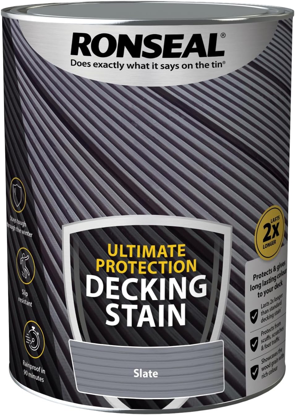 Ronseal Ultimate Protection Decking Stain 5L - Slate