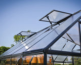 Victory Orangery 10' x 12' Greenhouse - Grey Frame & Hybrid Polycarbonate Panels