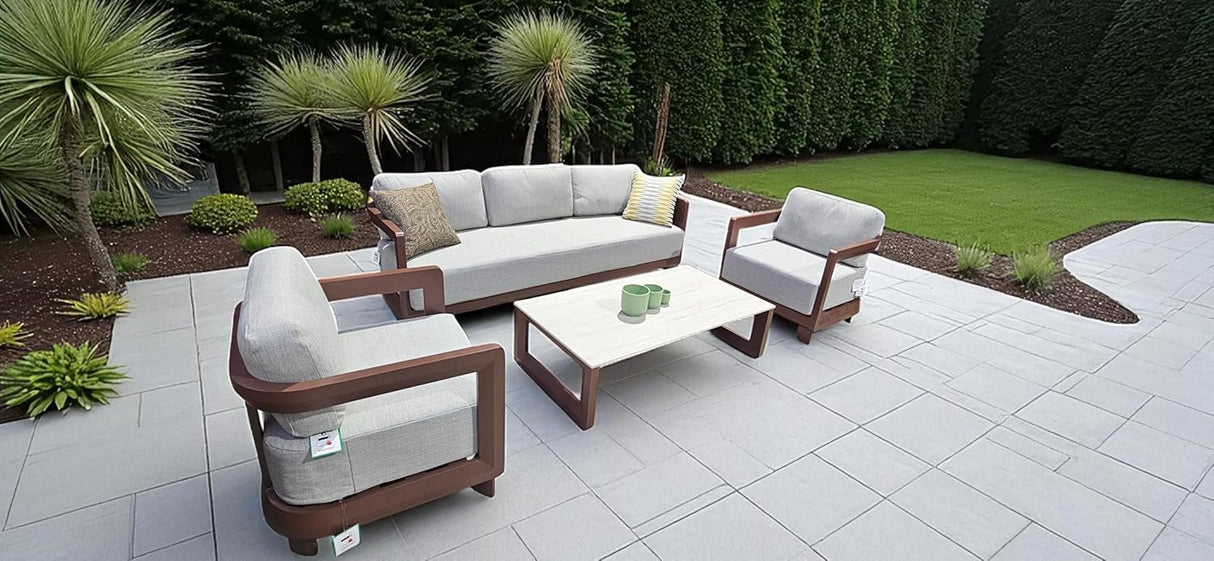 Cartmel Garden/Conservatory Set Aluminium - Sintered Stone Table Top