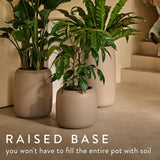 Amber Beads Large 40cm Indoor / Outdoor Plant Pot - Balanced Beige