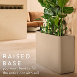 June Brick Divider 80cm Indoor / Outdoor Plant Pot - Balanced Beige