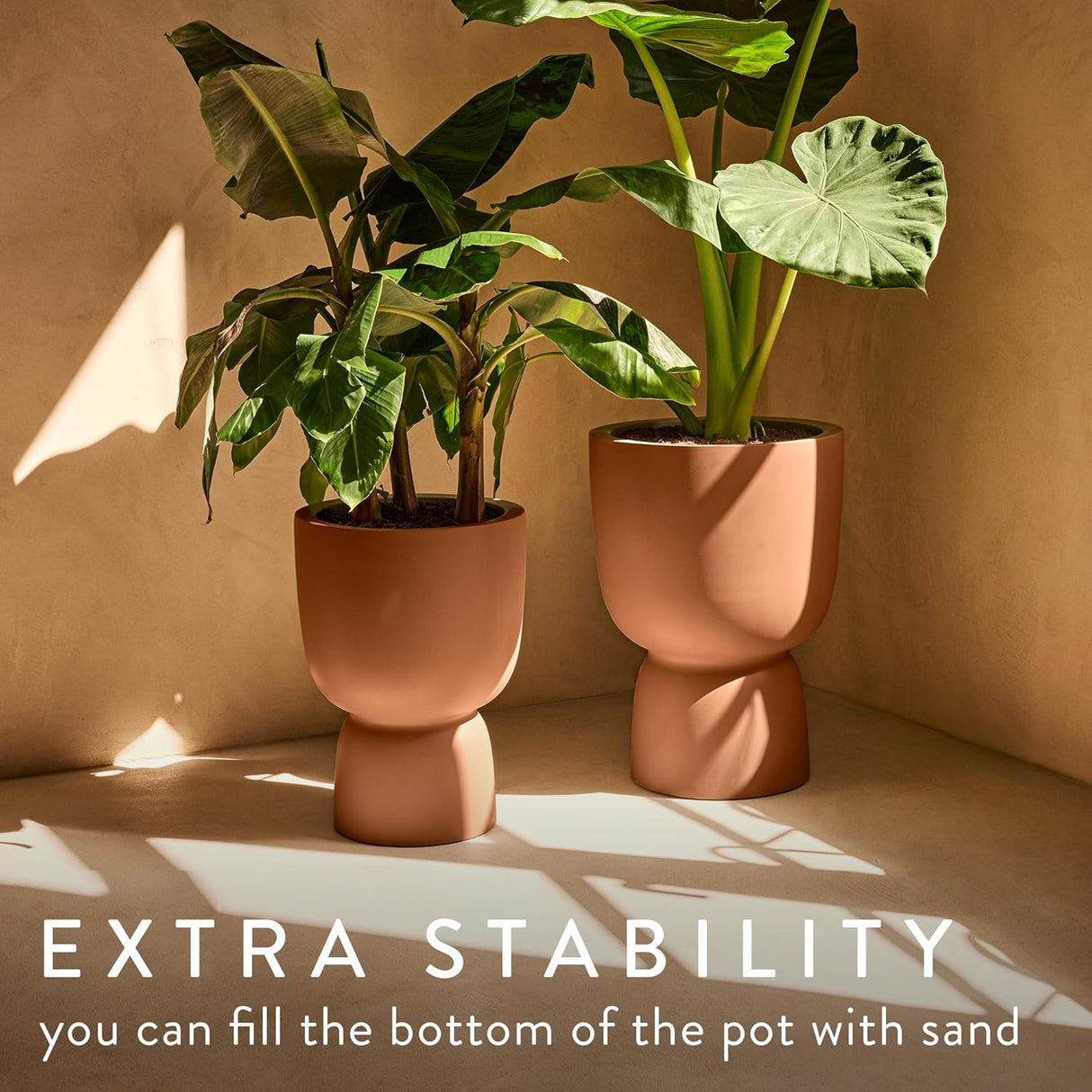 Amber Coupe Round 41cm Indoor / Outdoor Plant Pot - Caramel