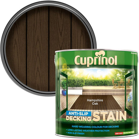 Cuprinol Anti Slip Decking Stain Hampshire Oak 2.5L