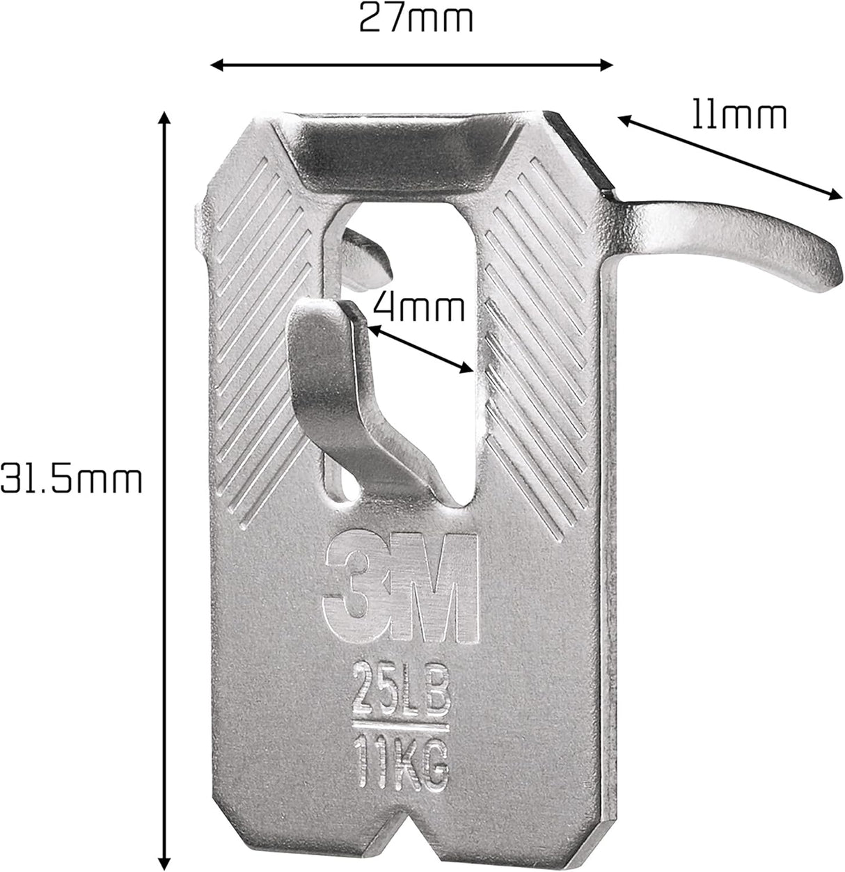Plasterboard Picture Hanging Wall Hooks 4 Hangers - Holds up to 11 kg