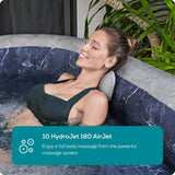 Lay-Z-Spa San Francisco, Intergrated EnergySense Liner, 10 HydroJet Massage System Inflatable Hot Tub, 5-7 Person