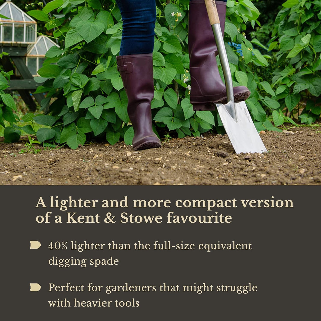 Kent & Stowe Garden Life Stainless Steel Digging Spade