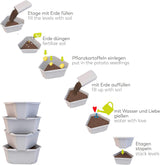 Paul Potato 3-Tier Raised Bed Potato Tower - Anthracite
