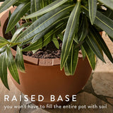 Amber Grail 40cm Indoor / Outdoor Plat Pot - Caramel