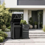 Modern Wheelie Bin Storage - Single Bin - Anthracite
