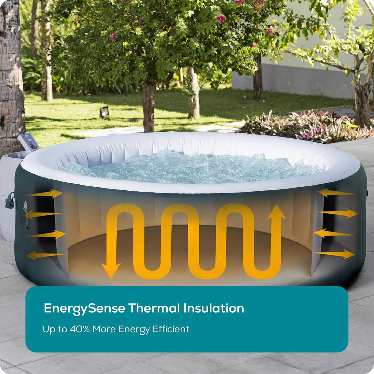 New York AirJet Inflatable Hot Tub 6 person