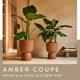Amber Coupe Round 41cm Indoor / Outdoor Plant Pot - Caramel