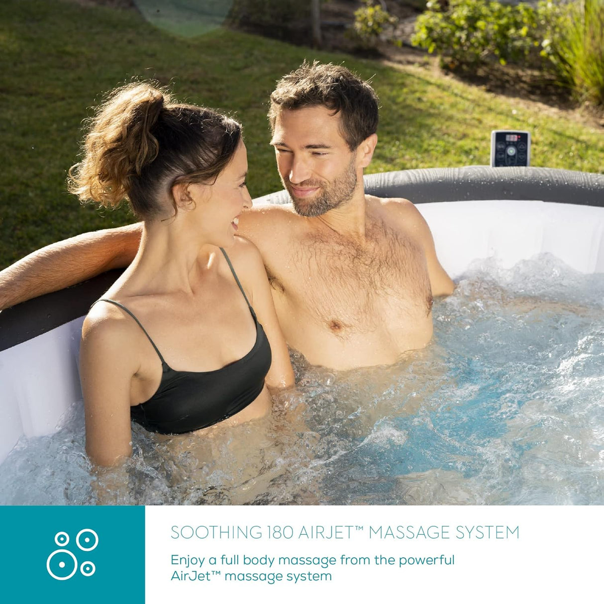 Mauritius AirJet Inflatable Hot Tub with Massage System 5-7 person