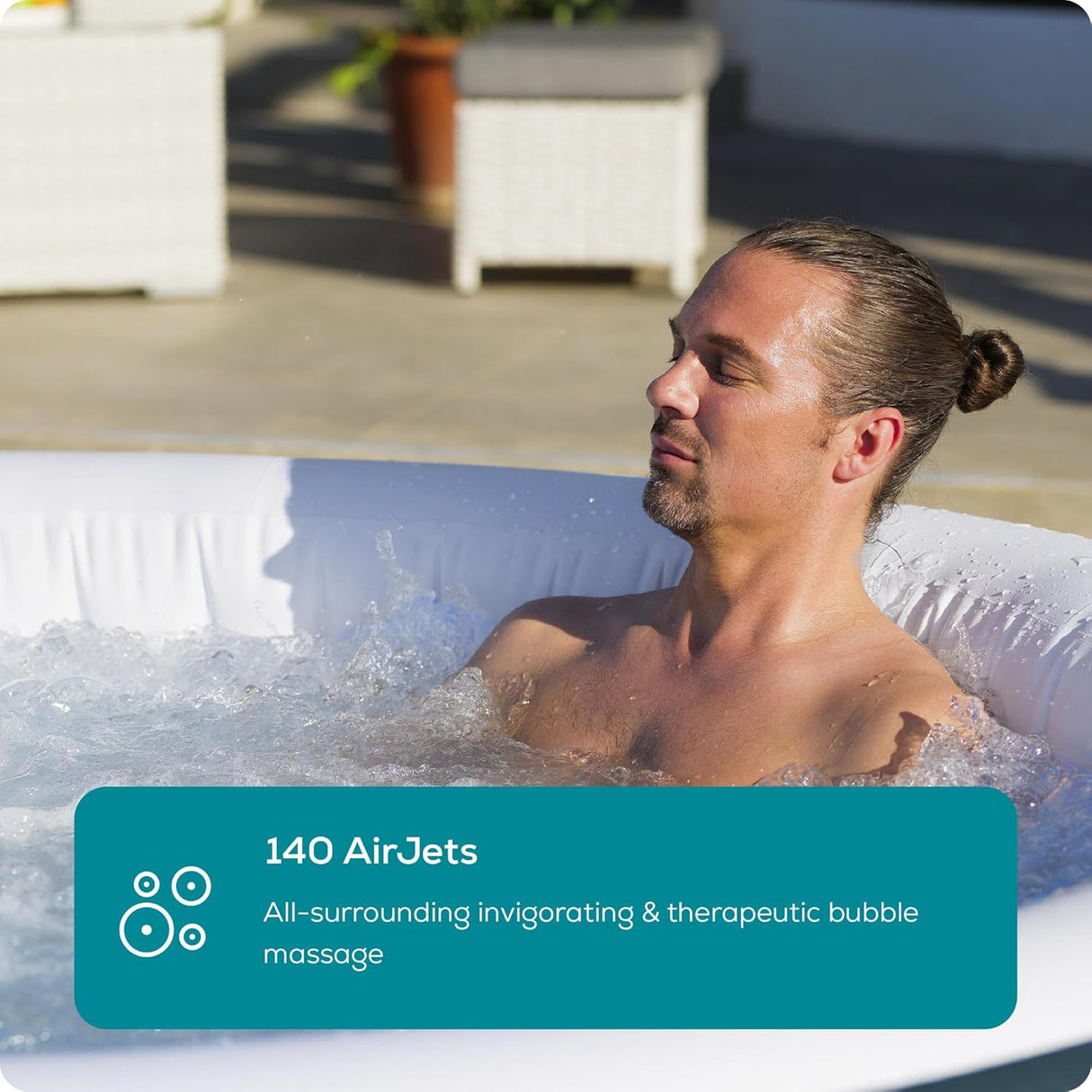 New York AirJet Inflatable Hot Tub 6 person