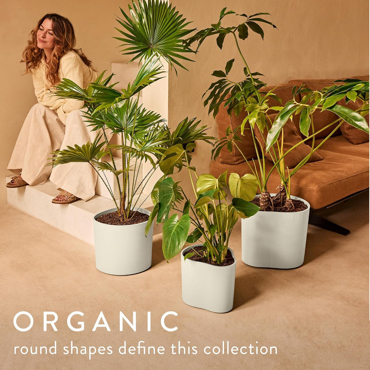 Eden 35cm Indoor / Outdoor Plant Pot - Linen White