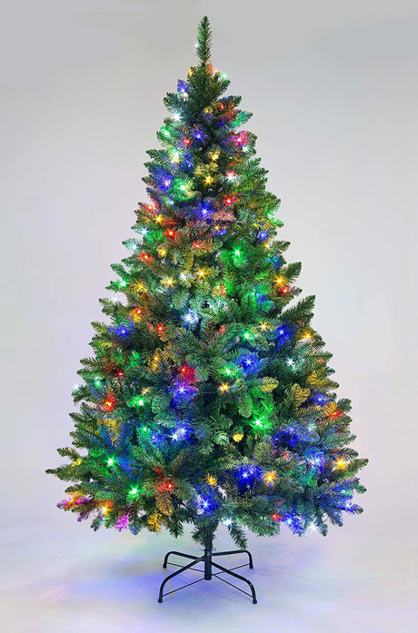 Imperial Pine Pre-Lit Christmas Tree 6ft/180cm - Multicolour LEDs