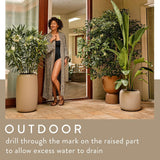Amber Coupe Round 41cm Indoor / Outdoor Plant Pot - Caramel
