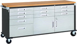 Seville Classics Rolling Workbench 11 Drawer storage