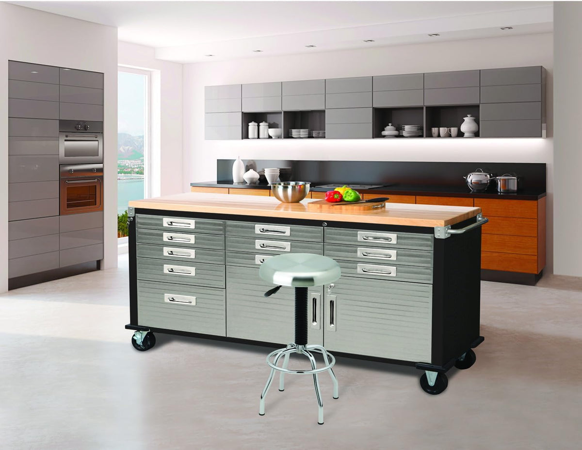 Seville Classics Rolling Workbench 11 Drawer storage
