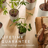 Eden Aquacare Medium 40cm Indoor / Outdoor Plant Pot - White Linen