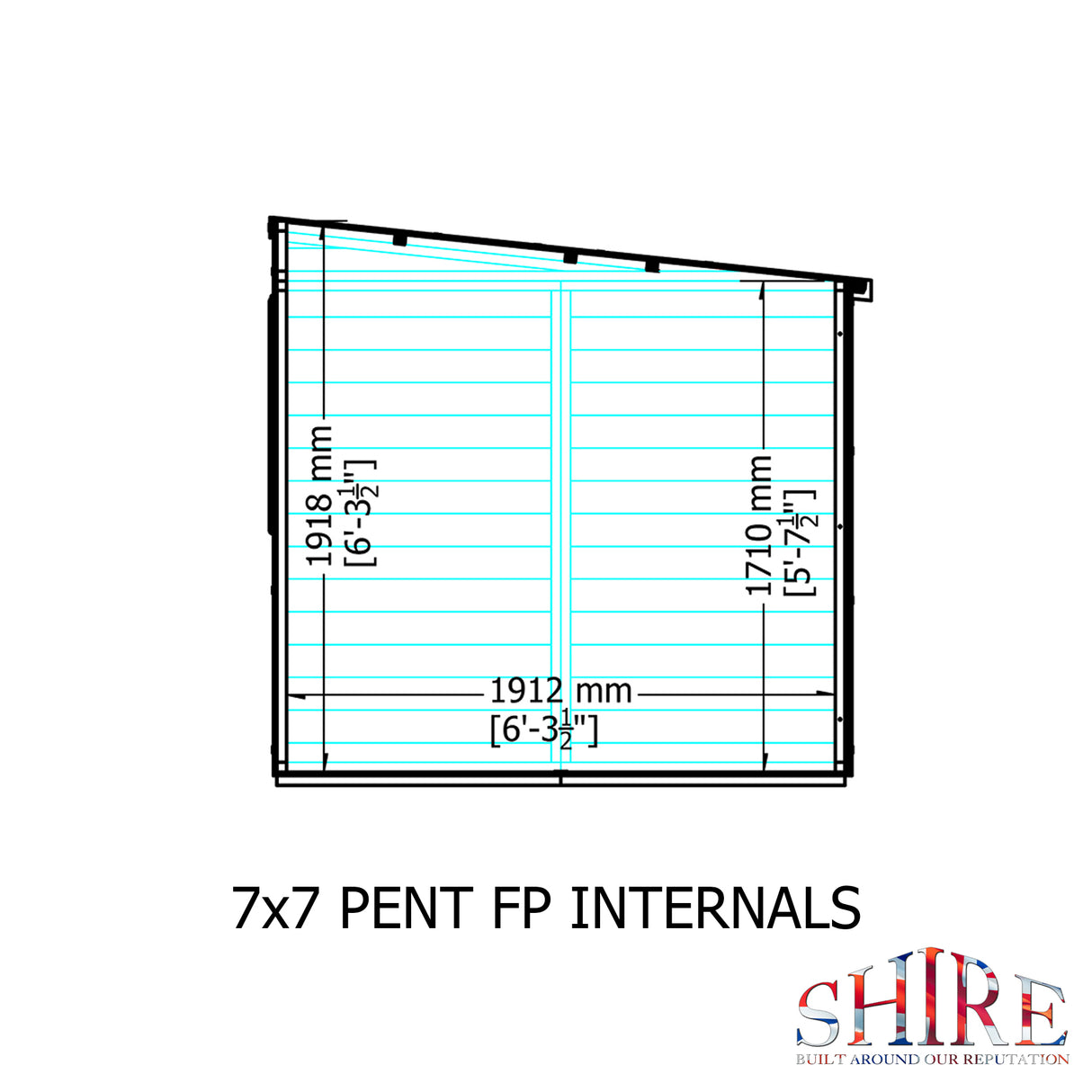 Shire Pent Shed 7x7