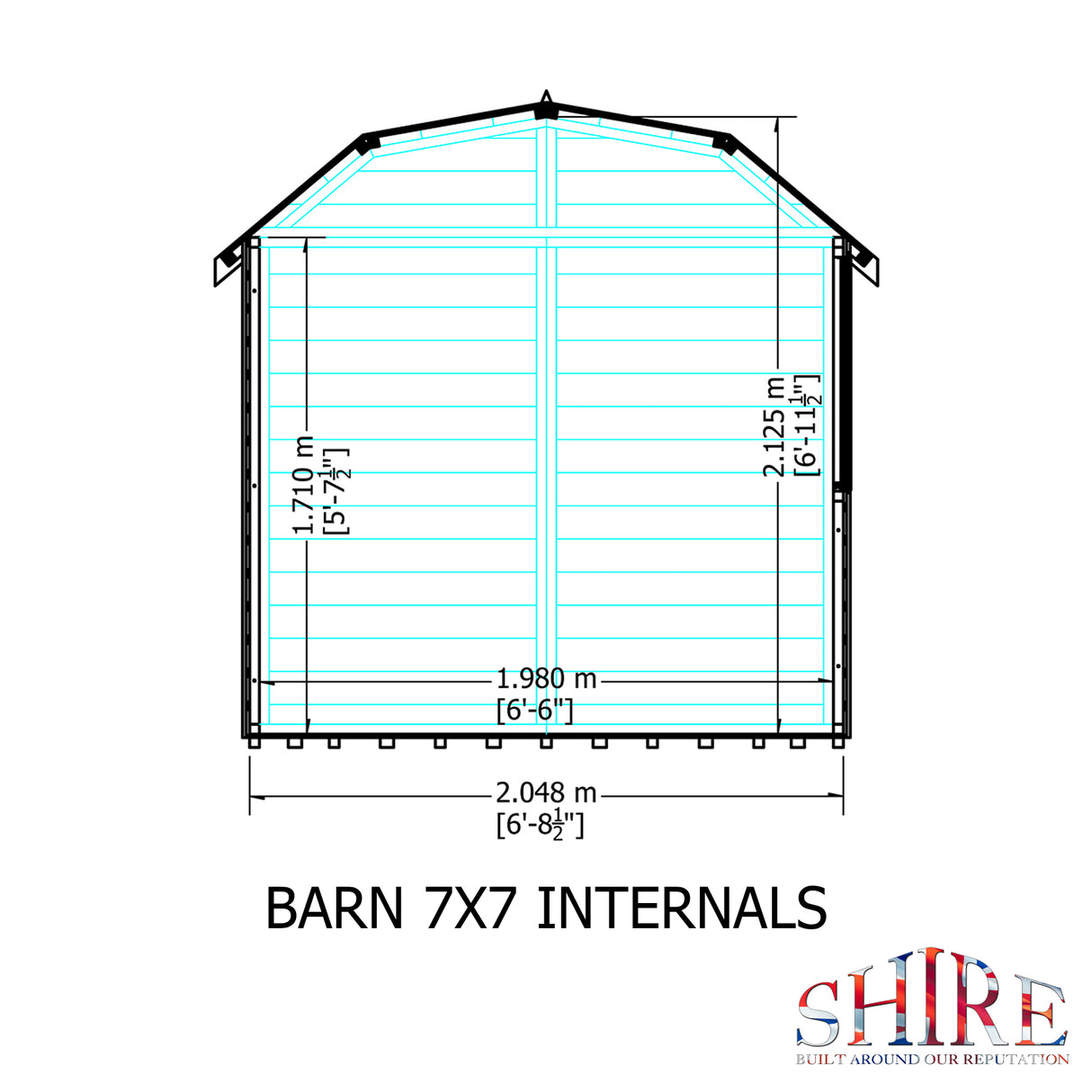 Shire Barn 7x7 Shed