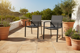 Anzio Aluminium Rattan Dining Chairs Only- x2