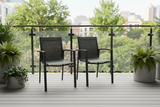 Anzio Aluminium Rattan Dining Chairs Only- x2