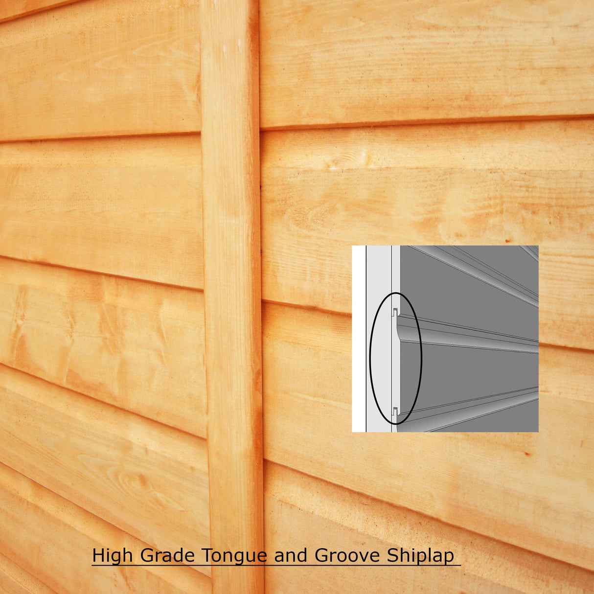 Shire Shiplap Apex Shed 7x5