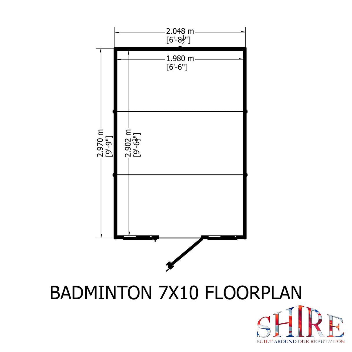 Shire Badminton 7x10 Summer House