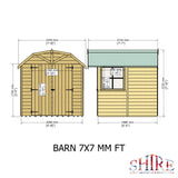 Shire Barn 7x7 Shed