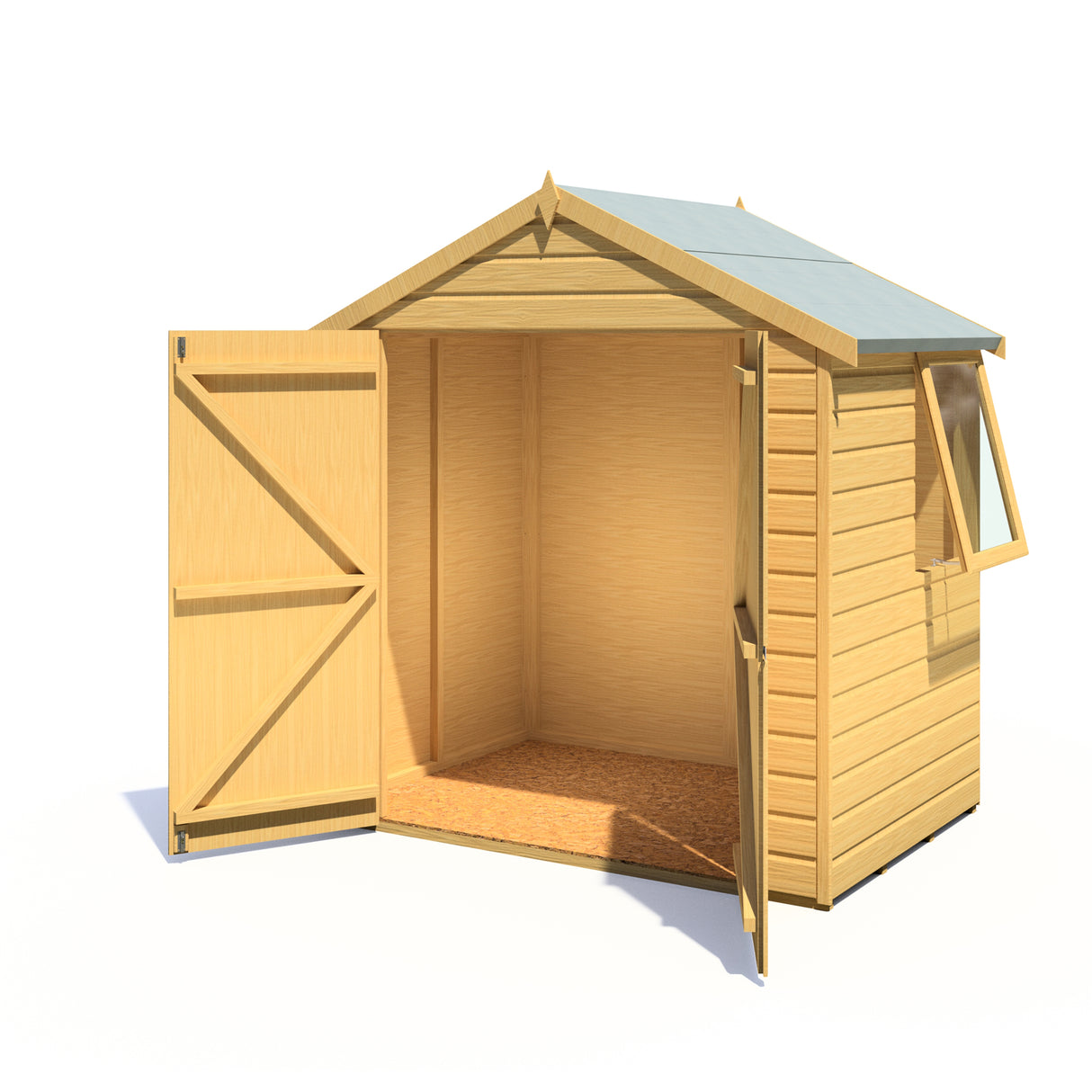 Shire Bute Shiplap Apex Double Door 4x6 Shed