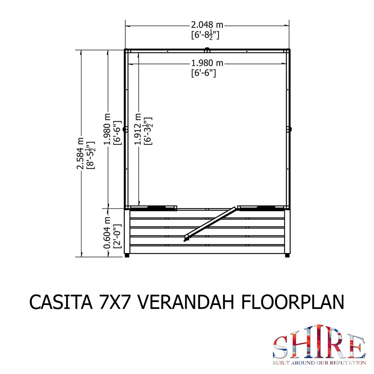 Shire Casita + Verandah 7x10 Shed / Summerhouse