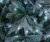Lapland Fir Pre- Lit Christmas Tree 6ft/180cm - Ice White LEDs