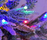 Lapland Fir Pre- Lit Christmas Tree 5ft/150cm - Multicoloured LEDs