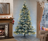 Lapland Fir Pre- Lit Christmas Tree 6ft/180cm - Warm White LEDs