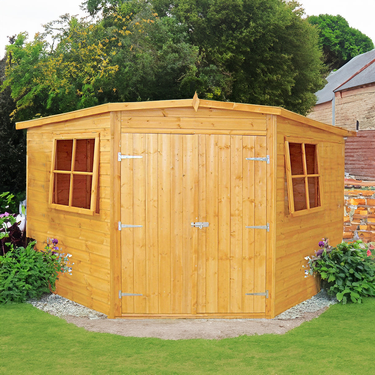 Shire Shiplap Corner Shed 10 x 10