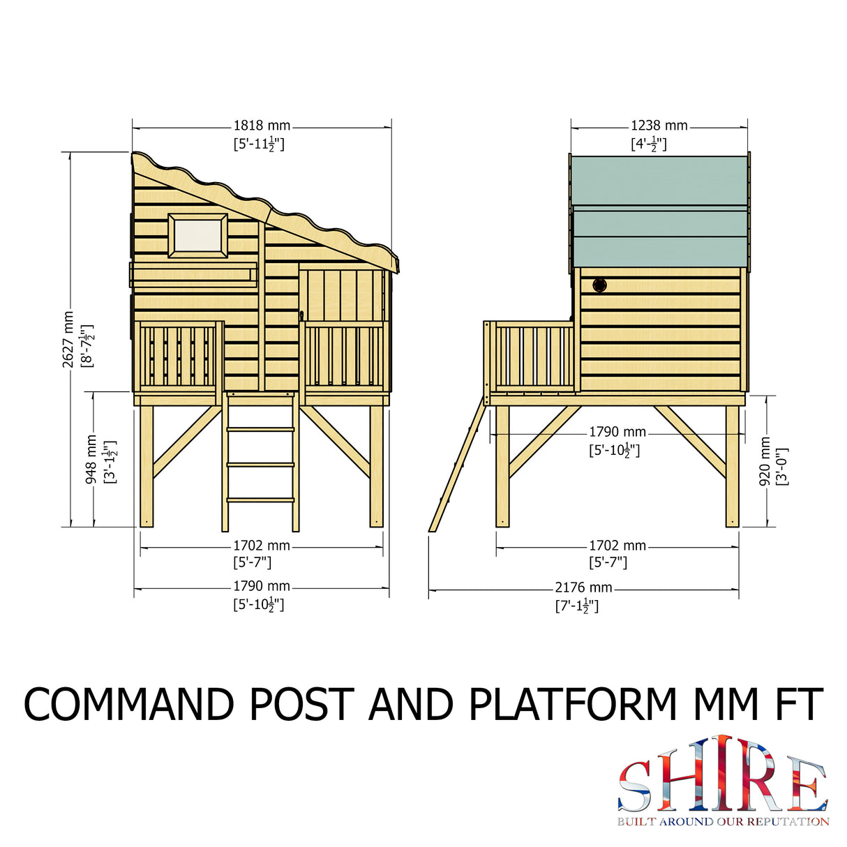 Shire Command Post + Platform Playhouse