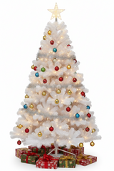 Colorado Spruce Christmas Tree White - 6ft/180cm