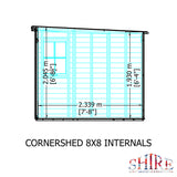 Shire Corner Shed 8x8