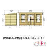 Dahlia 12 ft x 6 ft Summerhouse