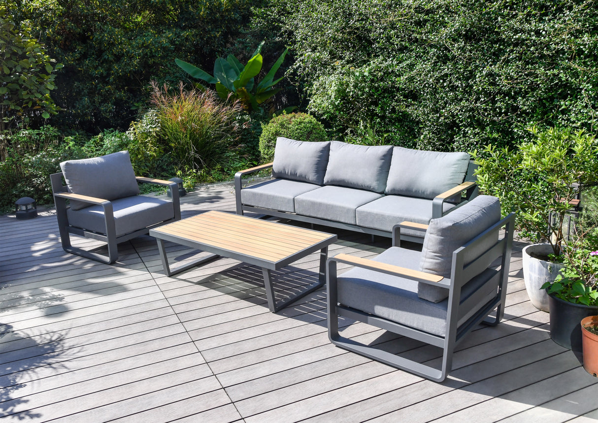 Verdun 311 5 Seat Aluminium Lounge Sofa Set