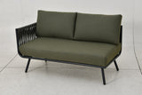 Emerald Rope Mini Corner Set with Height Adjustable Table - Green