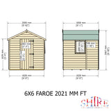 Shire Faroe Single Door 6x6 Shed