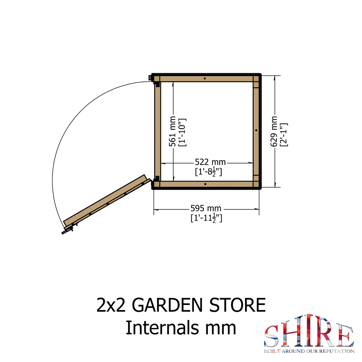 Shire Garden Store Shiplap 2x2 Pressure Treated